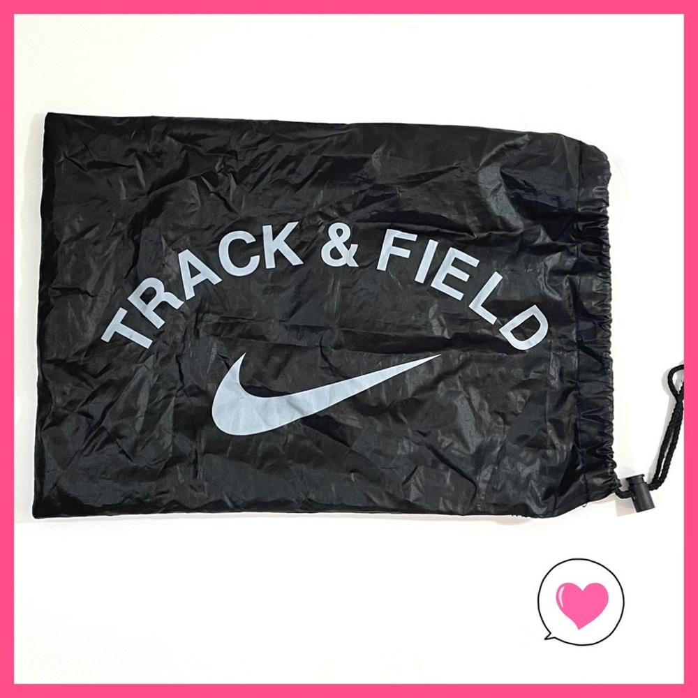 Nike track & field black spikes string bag